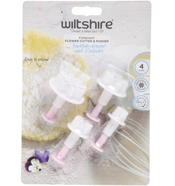 Wiltshire Fondant Flower Cutter & Pusher Set | 4 Piece