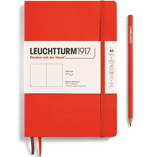 Leuchtturm1917 Notebook Medium Softcover Lobster Plain