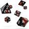 Oakie DOAKIE Dice RPG Set Glow in The Dark - Lava (7)