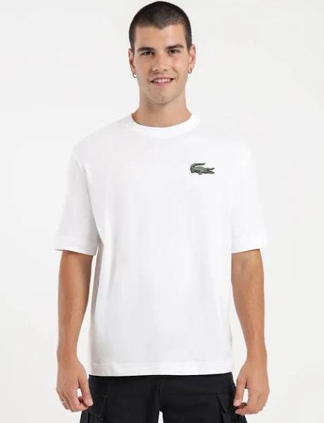 Lacoste Originals Loose Fit T-Shirt in White S