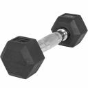 Gorilla Sports Premium Rubber Hex Dumbbell 25kg