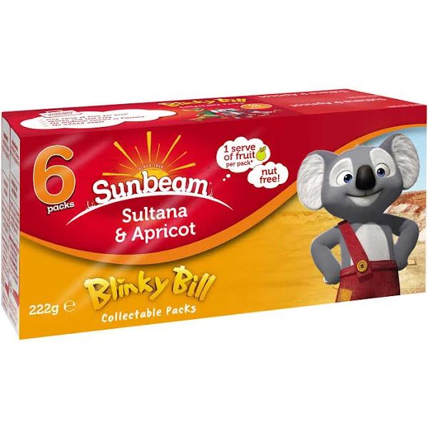 Sunbeam Sultanas & Apricot Snack 6 Pack