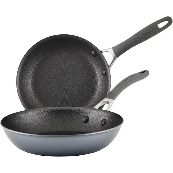 Circulon ScratchDefense A1 Nonstick Induction 21.5/25.4cm Skillet Twin Pack