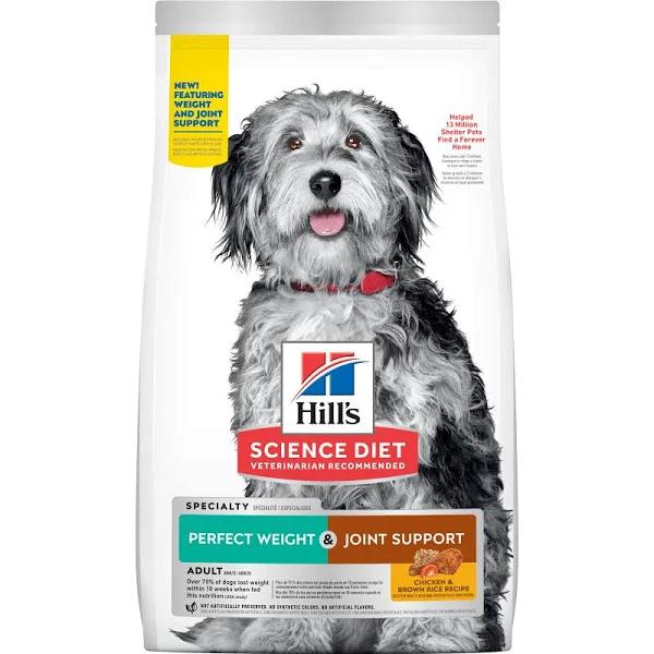 Hill's Science Diet Adult Perfect Weight + Joint Support Dry Dog Food - 1.59kg