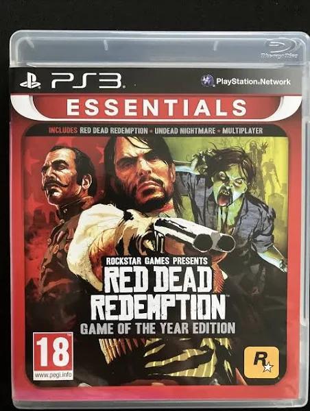 PS3 Red Dead Redemption Game of The Year EU