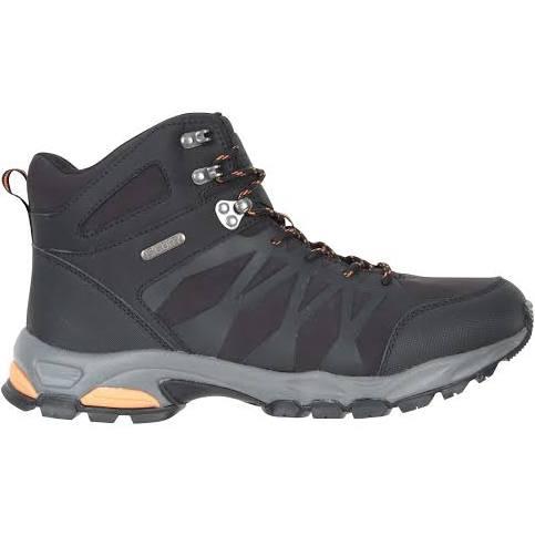 Mountain Warehouse Trekker II Mens Softshell Waterproof Hiking Boots - Black | Size 10