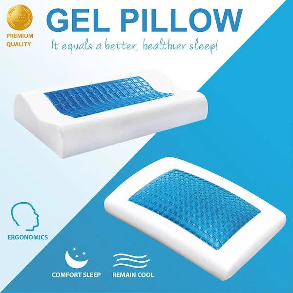 Deluxe Density Memory Foam Pillow With Cooling Gel Top With