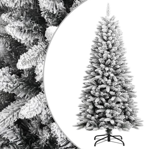 Artificial Christmas Tree With Flocked Snow 120 cm PVC&PE