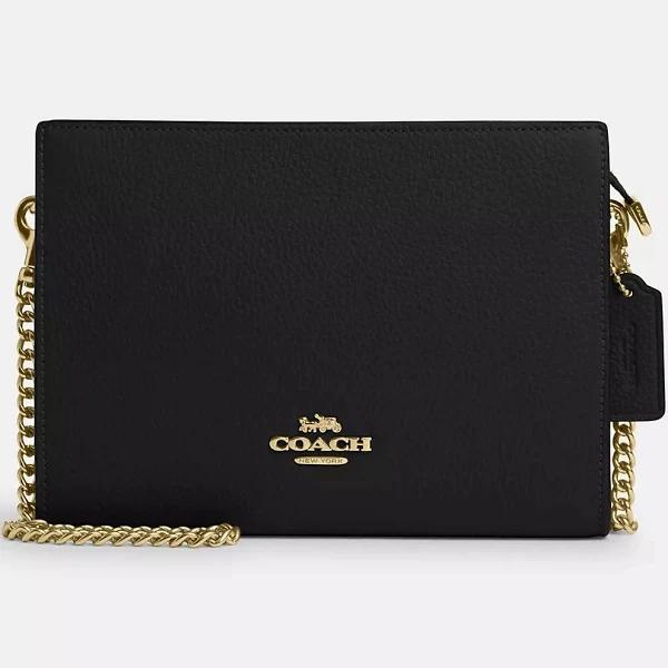 Coach Slim Crossbody in Gold/Black - Stylish & Functional Bag