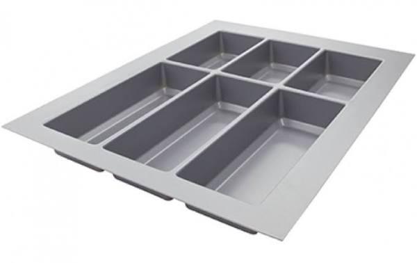 Hafele Classico 500 Cutlery Organiser Tray - 350mm W x 520mm D x 51mm H - White