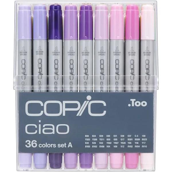 Copic Ciao Markers - Set A 36 Colours