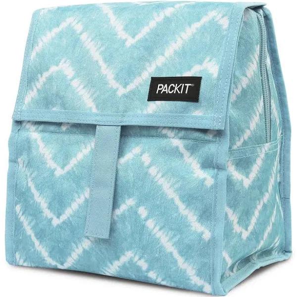 Packit Freezable Lunch Bag, Aqua Tie Dye