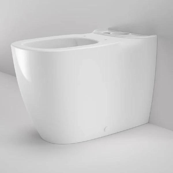 Caroma Contura II Cleanflush Wall Faced Close Coupled Back Entry Pan GermGard White