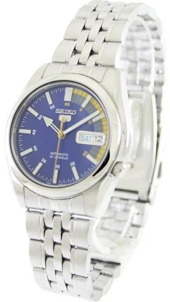 Seiko 5 Automatic Blue Dial Silver Stainless Steel Men's Watch