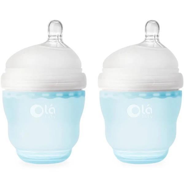 Olababy Silicone Gentle Bottle 120ml 2pk Sky