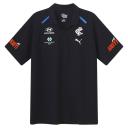 Carlton Football Club 2024 Men’s Team Polo Top in Dark Navy/White/Cfc, Size Large, Cotton/Polyester by Puma