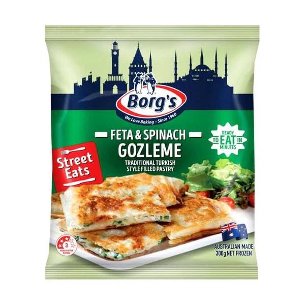 Borg's Feta & Spinach Gozleme Turkish Pastry (300 g) | Coles