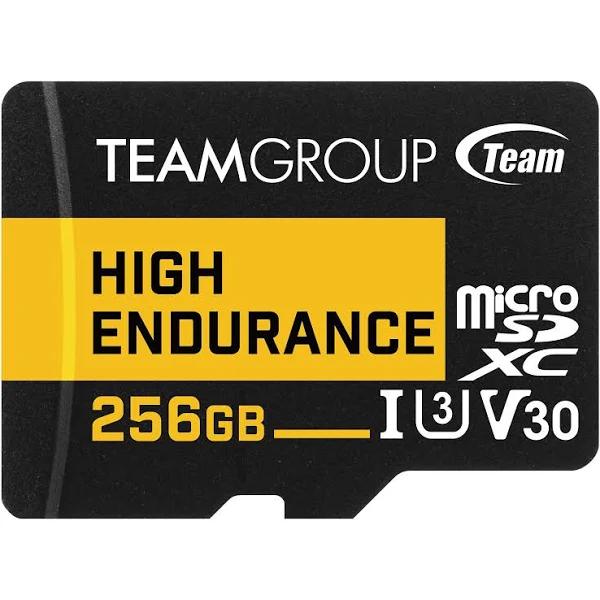 TEAMGROUP High Endurance Micro SDXC UHS I U3 V30 256GB