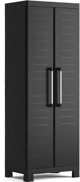 Keter Detroit Tall Cabinet, Black