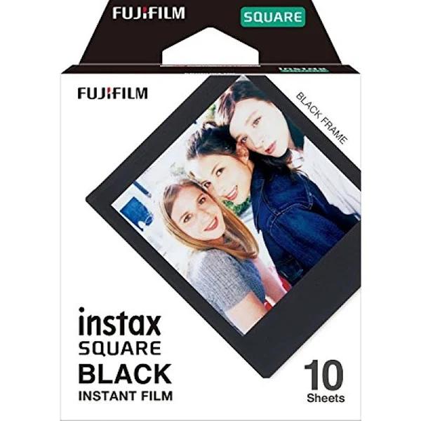 Fujifilm Instax Black Square Film (10 Pack)