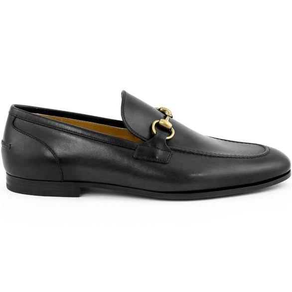 Gucci - Men - Jordaan Horsebit Leather Loafers Black - UK 6.5