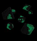 Oakie DOAKIE Dice RPG Set Glow in The Dark - Biohazard (7)