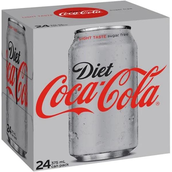 Coca-Cola Diet Cans 375ml 24 Pack