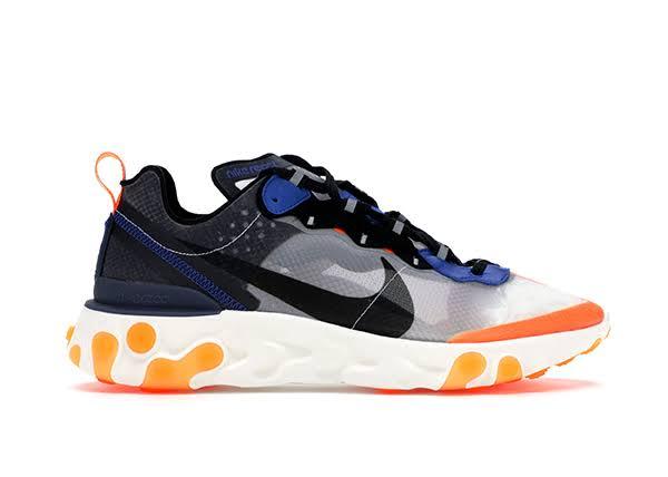 Nike React Element 87 Thunder Blue/Total Orange