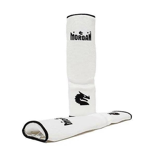 Morgan Elastic Shin and Instep Protectors White - XS