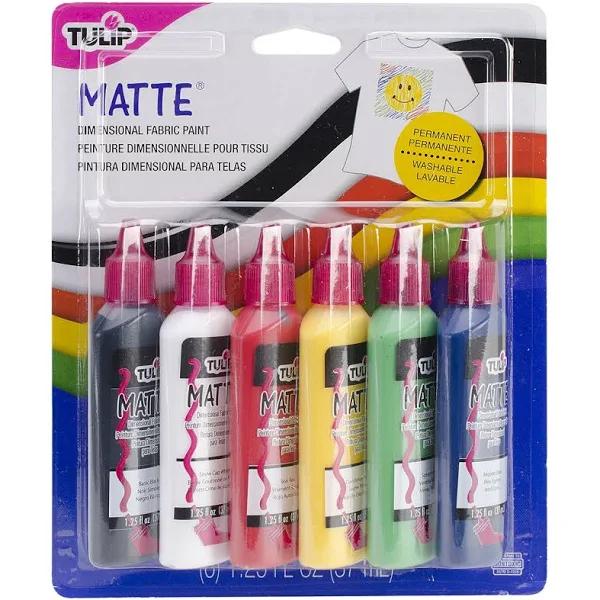 Tulip Dimensional Fabric Paints 1.25oz 6/Pkg Matte