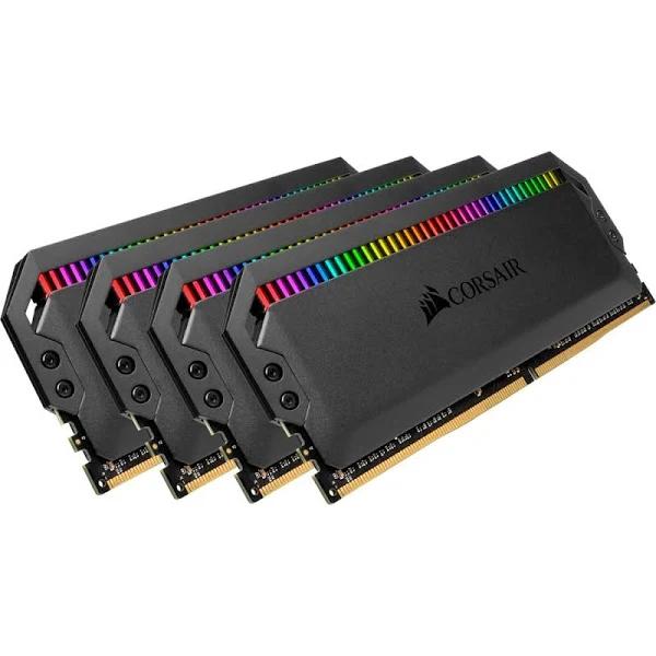 Corsair 64GB (4x16GB) Dominator Platinum RGB DDR4 3600MHz (Black)