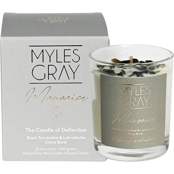 Myles Gray Crystal Infused Soy Candle - Mini Citrus Burst 100g