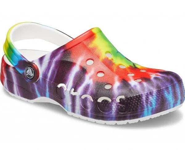 Crocs Unisex Baya Tie Dye Clog Sandals (Multi, Size M5-W7 US)