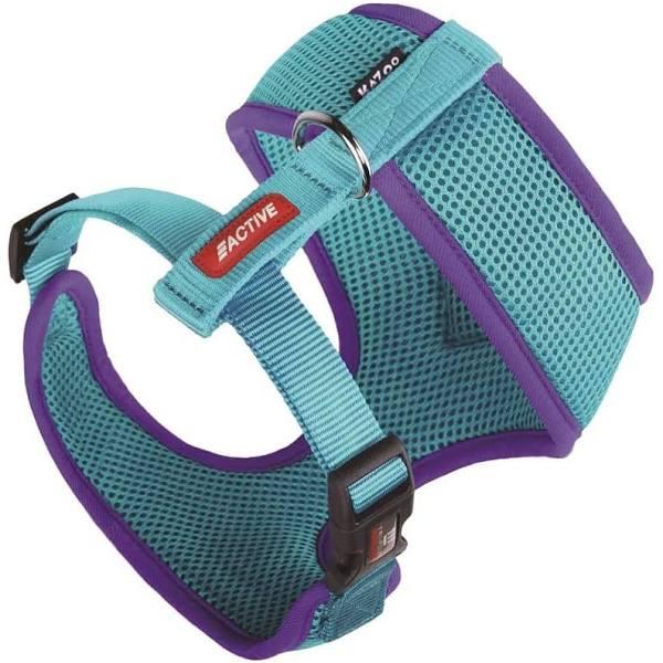 Kazoo Active Soft Walking Harness Aqua Purple Small