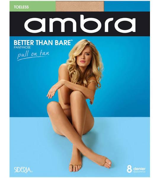 Ambra Better Than Bare Bodyshaping Toeless Pantyhose BETNTPH Natural Bisque