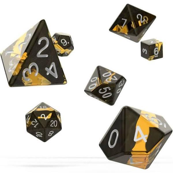 Oakie DOAKIE Dice RPG Set Enclave - Amber (7)