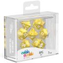 Oakie DOAKIE Dice RPG Set Marble - Yellow (7)