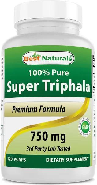 Best Naturals Triphala 750 MG 120 vcaps