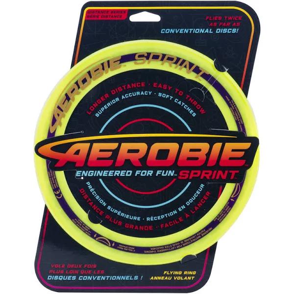 Aerobie Sprint Flying Ring Frisbee 10" Green 7y+