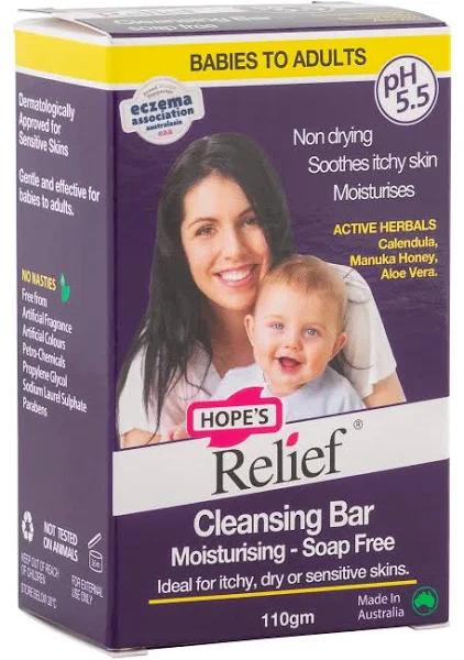 Hope's Relief Soap Free Cleansing Bar 110 G