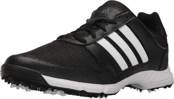 Adidas Tech Response Men 's Golf Shoes - Core Black/White/Core Black - Size: 10.5 M