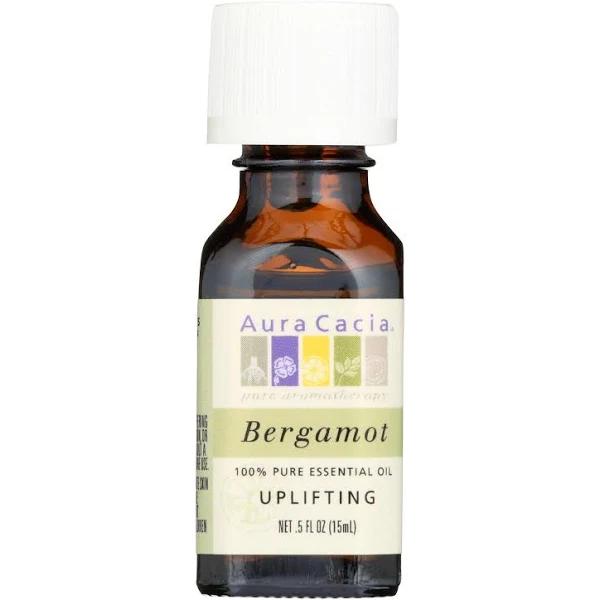 Aura Cacia Essential Oil, 100% Pure, Bergamot, Uplifting - 0.5 fl oz