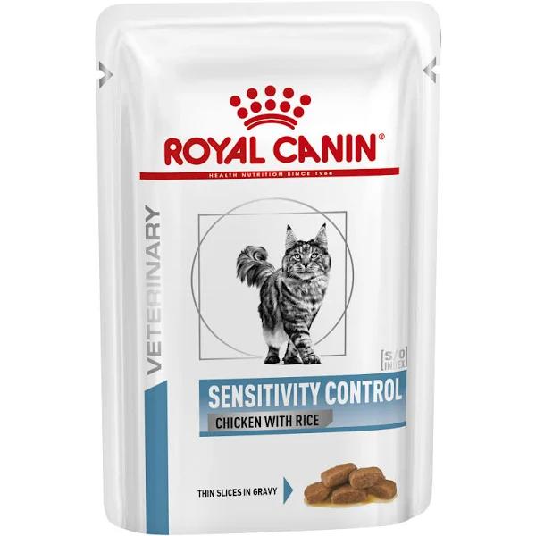 Royal Canin Veterinary Diet Cat Sensitivity Control Wet Food Pouches 85g x 12