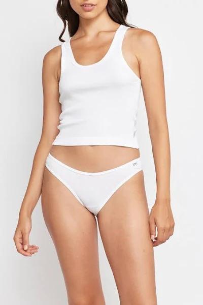 Bonds Organics Ribbed Bikini WTHU White