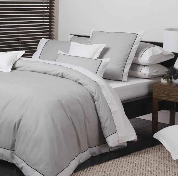 Logan & Mason Essex Quilt Cover Set | Super King | Pewter