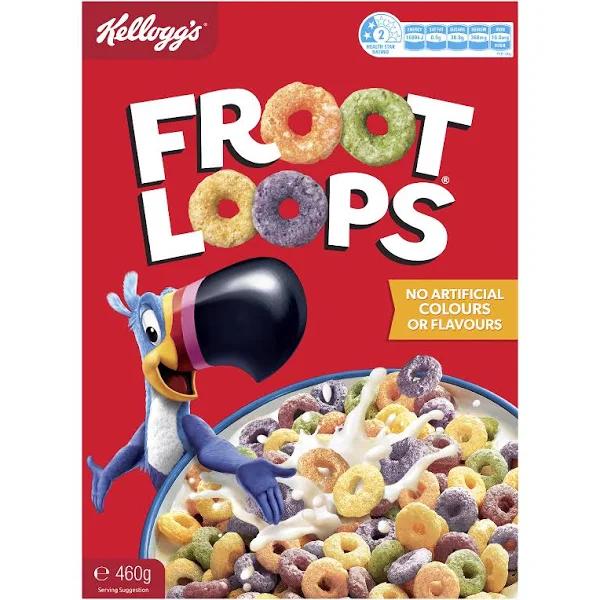 Kellogg's Froot Loops Breakfast Cereal 460g