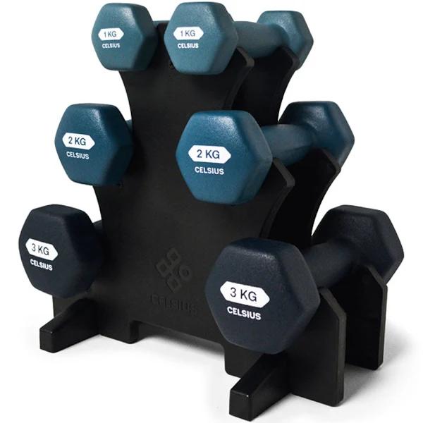 Celsius 12kg Dipped Dumbbell Set