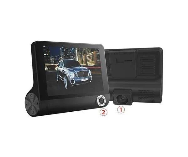 Car DVR 3 Cameras Lens 4.0 Inch Dash Camera Dual Lens With Rear View No Rearview Camera / With 32G TF Card