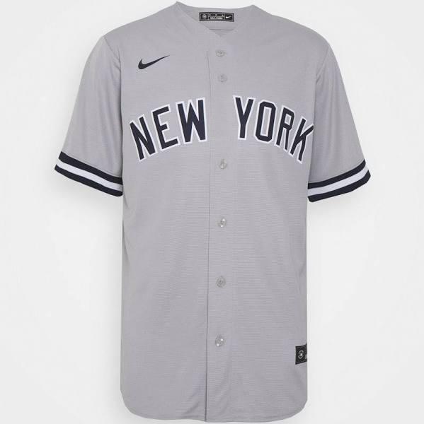 New York Yankees Nike MLB Road Replica Jersey - Grey