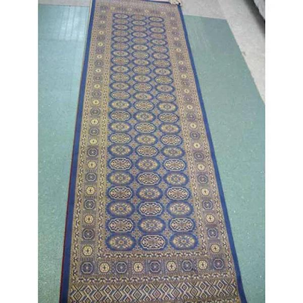 Chiraz Art Silk Floor Carpet Rug 68cm x 105cm Blue 8438-9 by Swan Street Sales